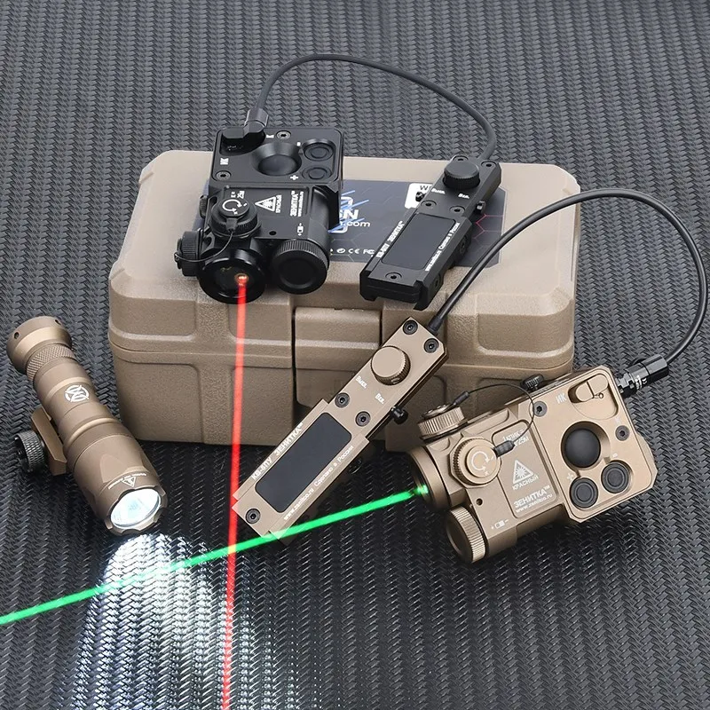 WADSN Tactical Metal Perst-4 Red Green Blue Dot IR Laser Aiming Strobe Indicator M300A M600DF Weapon Hunting Flashlight Suit