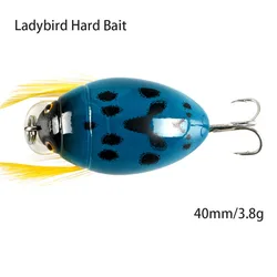 Noise BaitFishing Tackle Cicada Bait38mm/4.2g Fishing Lure Insect Bug Lure Sea Beetle CrankFloating Ladybug Hard Bait Bass Carp