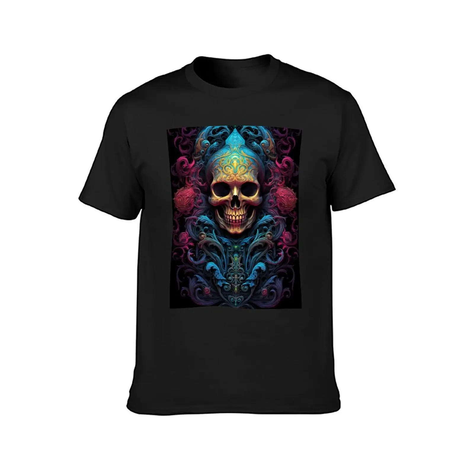 Bleached skull, desolate, timeless echo T-Shirt vintage customizeds oversized t shirts for men pack