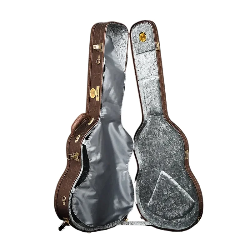 36-39 Classical Guitar Case Leather Folk Guitar Hard Box Portable Thicken Guitars Transport Case String Instrument Accessories