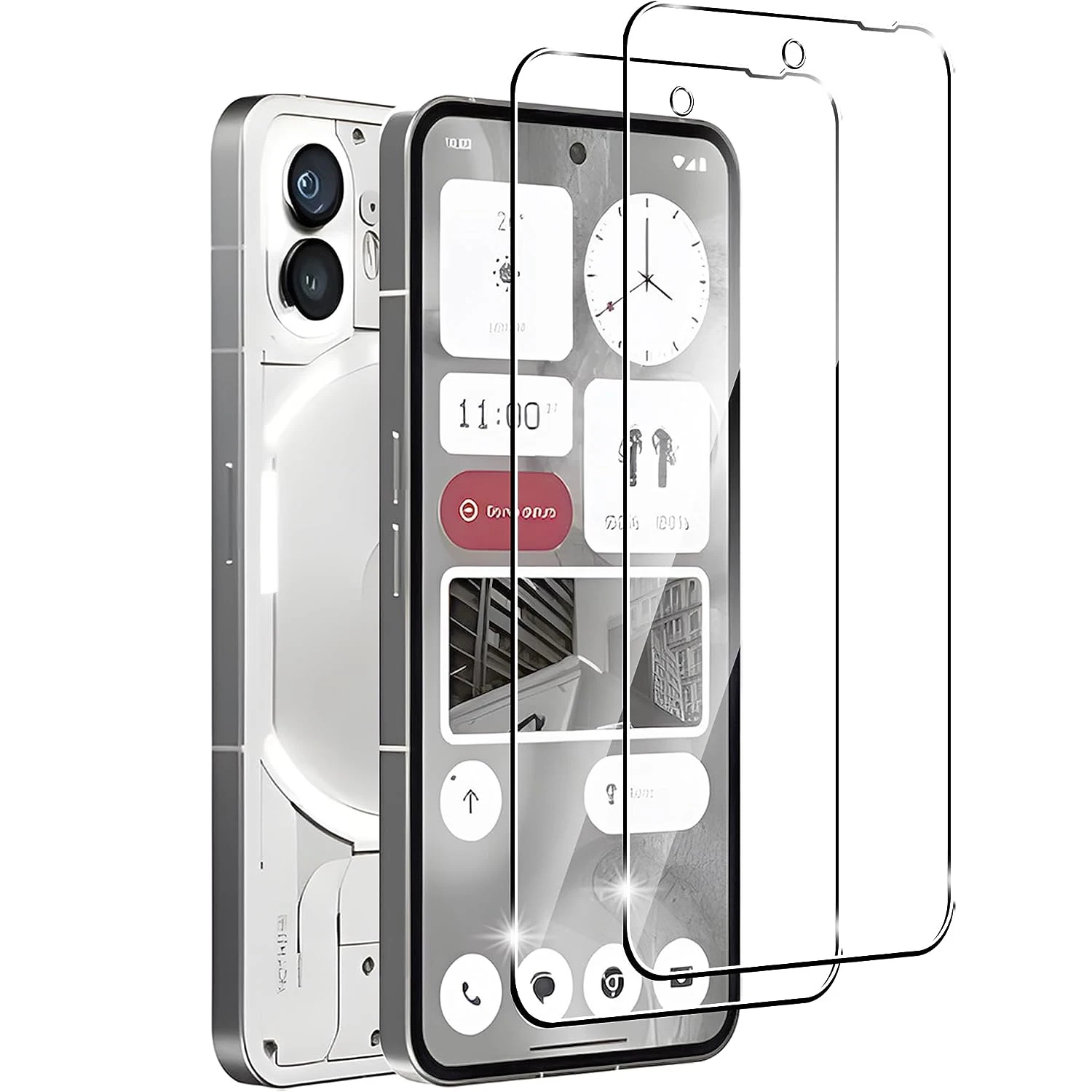 

2/4Pcs High Auminum Tempered Glass For Nothing Phone 2 2a Screen Protector Glass Film