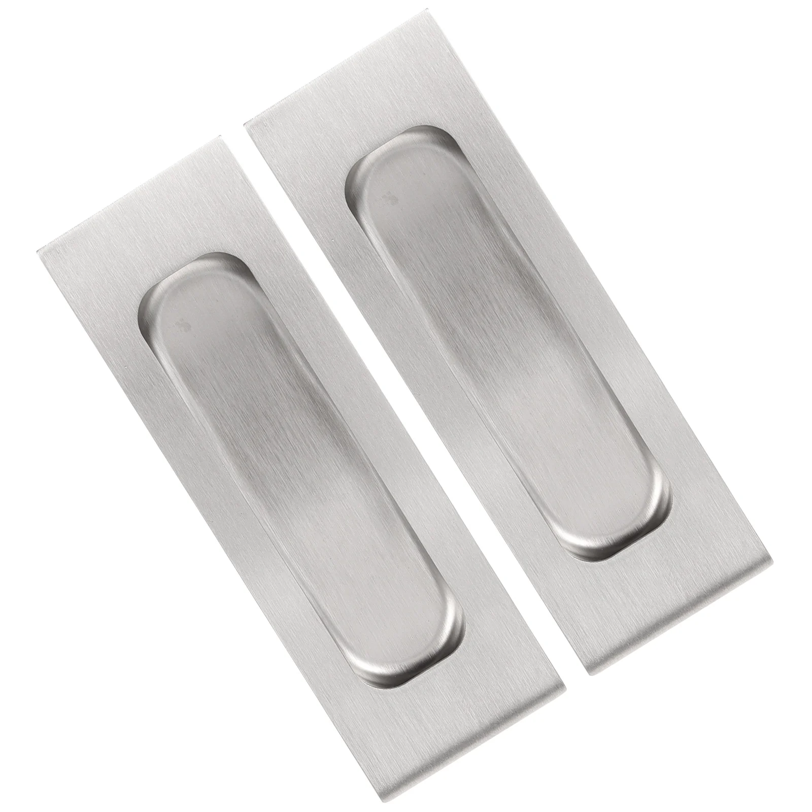 

2Pcs Stainless Steel Recessed Handles Concealed Cabinet Door Furniture Pulls Grip Recessed Door Handles Furniture Grip
