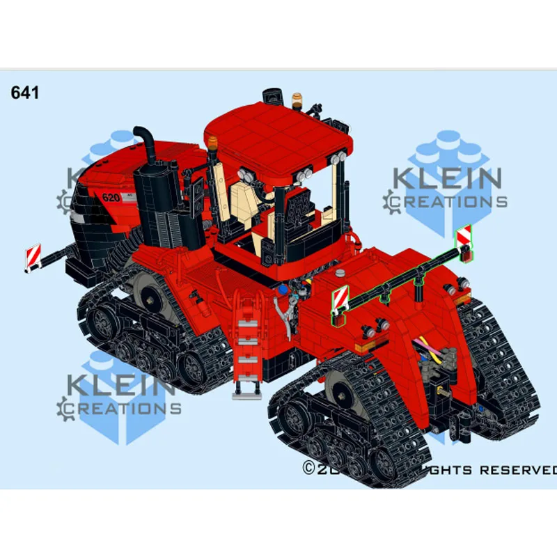

MOC-67575 New Crawler Farm Tractor Building Blocks Model 4488pcs MOC Creative Custom Adult Kids Birthday Toy Gift