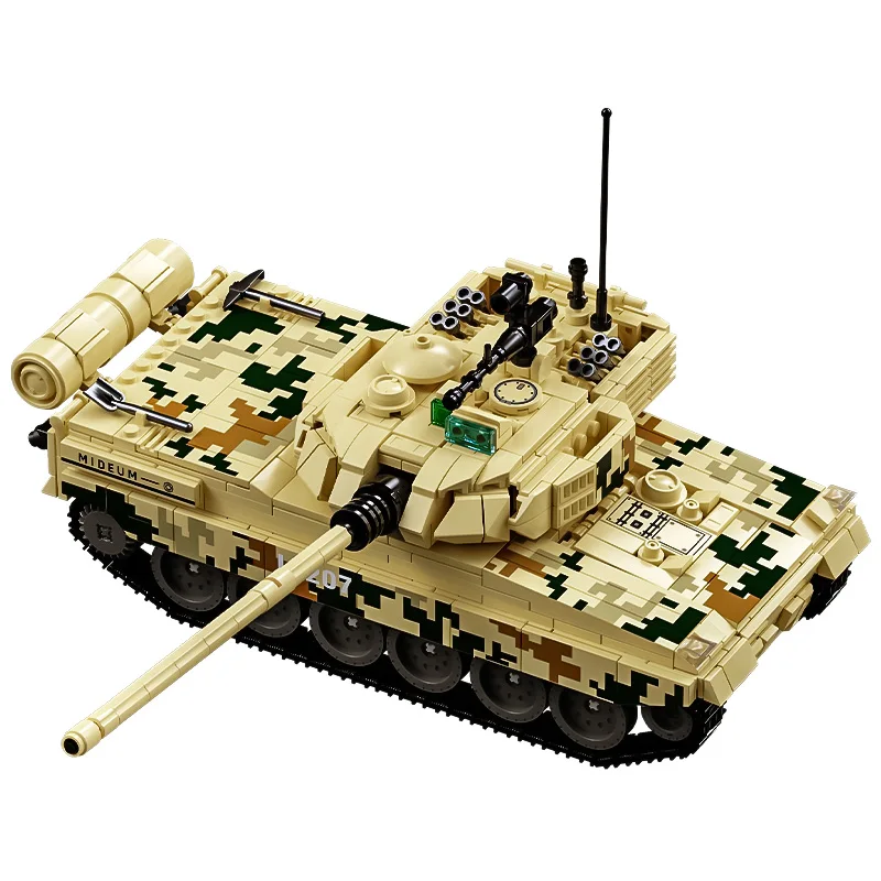 Crawler Type 15 Light Tank Boys' Toy Puzzle Assembly Building Blocks Armored Vehicle Children's Model