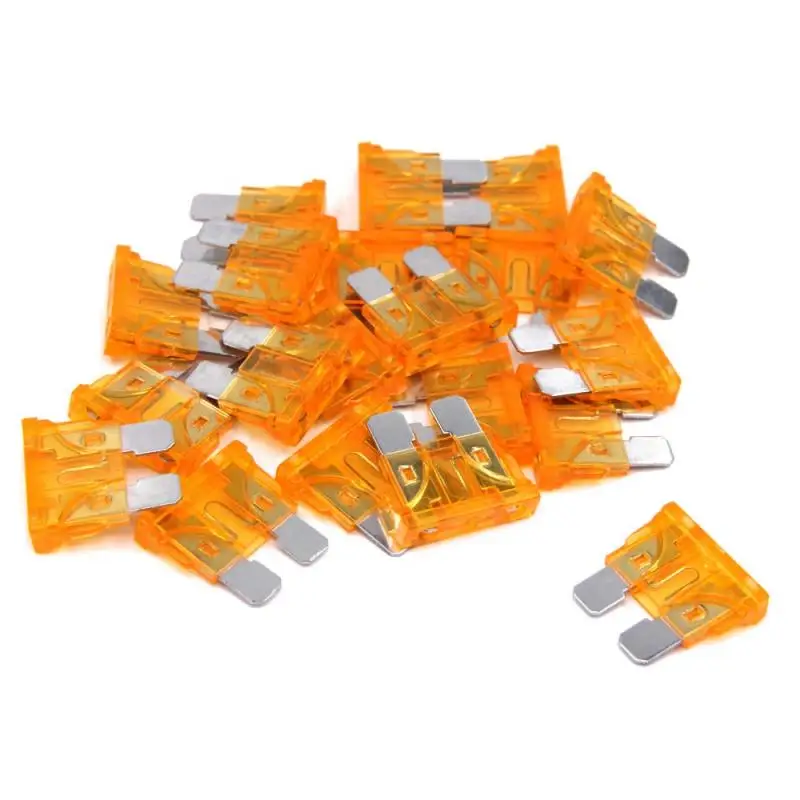 50pcs/lot Fuses Mini Medium Size STANDARD Car Auto Blade Fuse 1A 2A 3A 4A 5A 7.5A 10A 15A 20A 25A 30A 35A 40A with clip