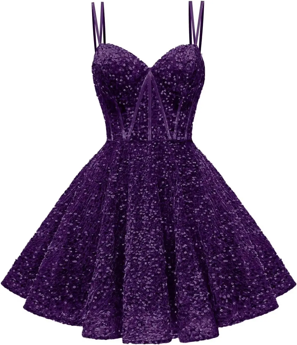 

Блестящие платья для встречи выпускников с пайетками для подростков. Короткое вечернее платье трапециевидной формы на тонких бретельках с карманами. Вечернее платье.