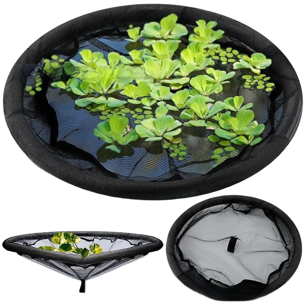 Floating Pond Net Barrier for Aquatic Plants to Promote Undisturbed Growth in Community Ponds with Mixed Fish and Flora