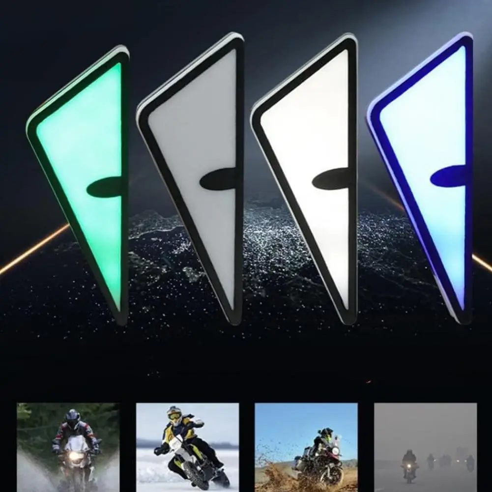 2 قطعة دراجة نارية LED أضواء عيون الشيطان شيطان عيون المصباح دراجة نارية جهاز عرض صغير عدسة بدوره مصباح إشارة أضواء الديكور سيارة #3