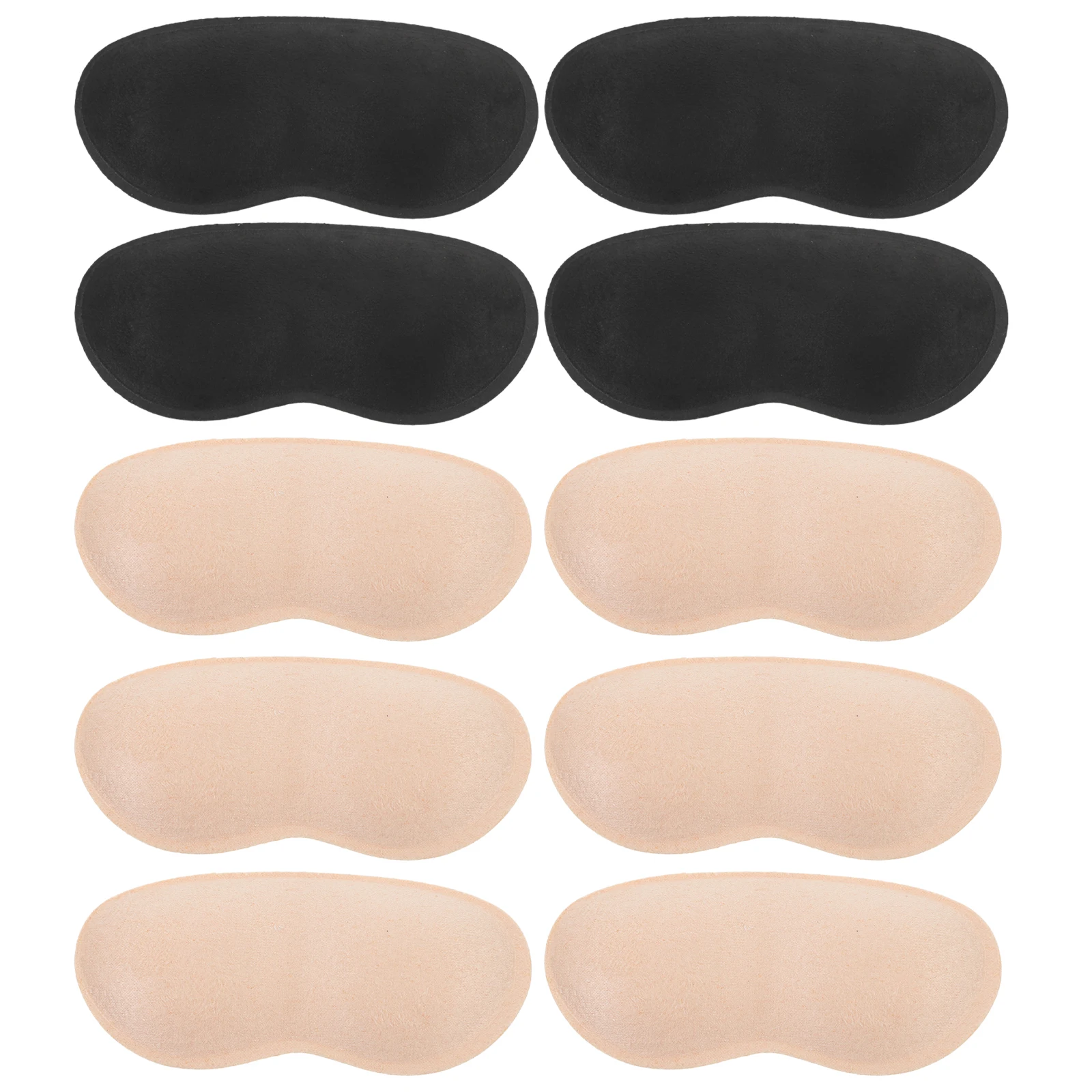 

5 Pairs Protectors 2 Black 3 Beige Self Adhesive Anti Wear Pads for High Heels Breathable Sweat Absorbent Heel Inserts Shoe Heel
