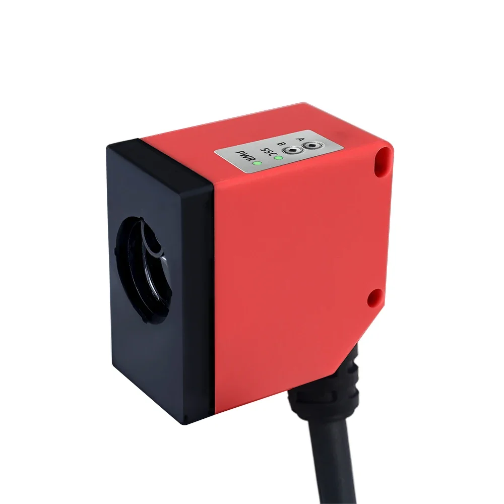 Easy Installation Square Photoelectric Sensor 5m Laser Distance Sensor For Industrial Automation