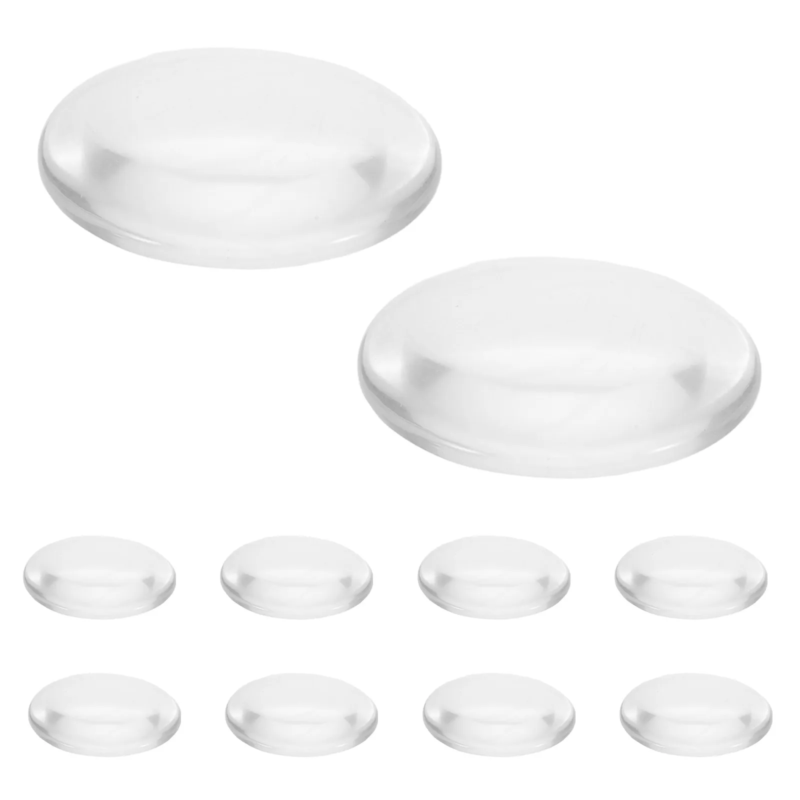 

15Pcs Clear Glass Round Cabochon 58Mm Time Gem Inlay Flat Back Transparent Dome for Craft Jewelry Making DIY Decorations Pendant