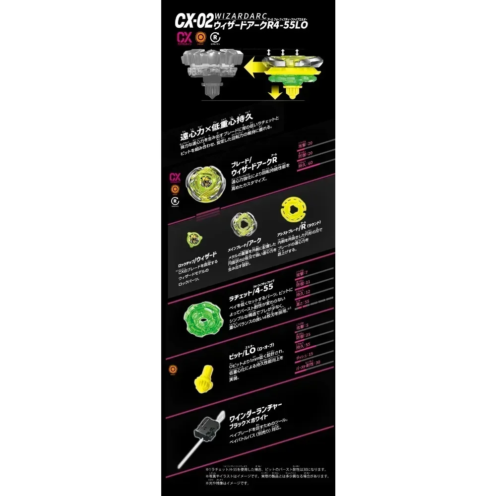 الأصلي تاكارا تومي بيرست بي X CX-02 معالج قوس R4-55LO