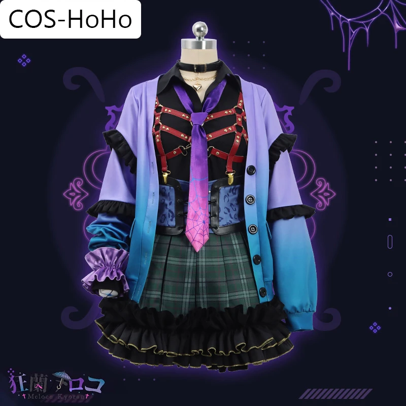 COS-HoHo Vtuber Nijisanji XSOLEIL Meloco Kyoran Game Suit Gorgeous Lovely Cosplay Costume Halloween Party Outfit Any Size