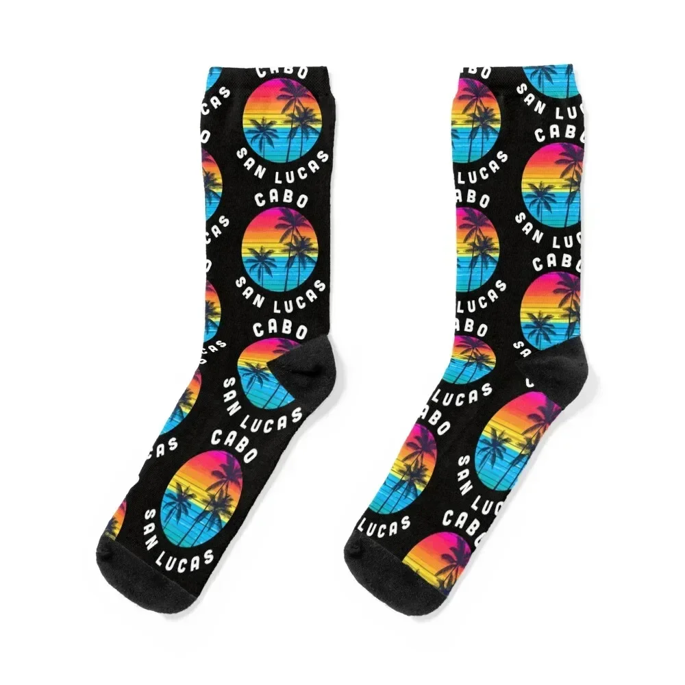 

Cabo San Lucas Souvenir Mexico Family Group Trip Vacation Socks funny gift cartoon heated custom sports Women Socks Men's