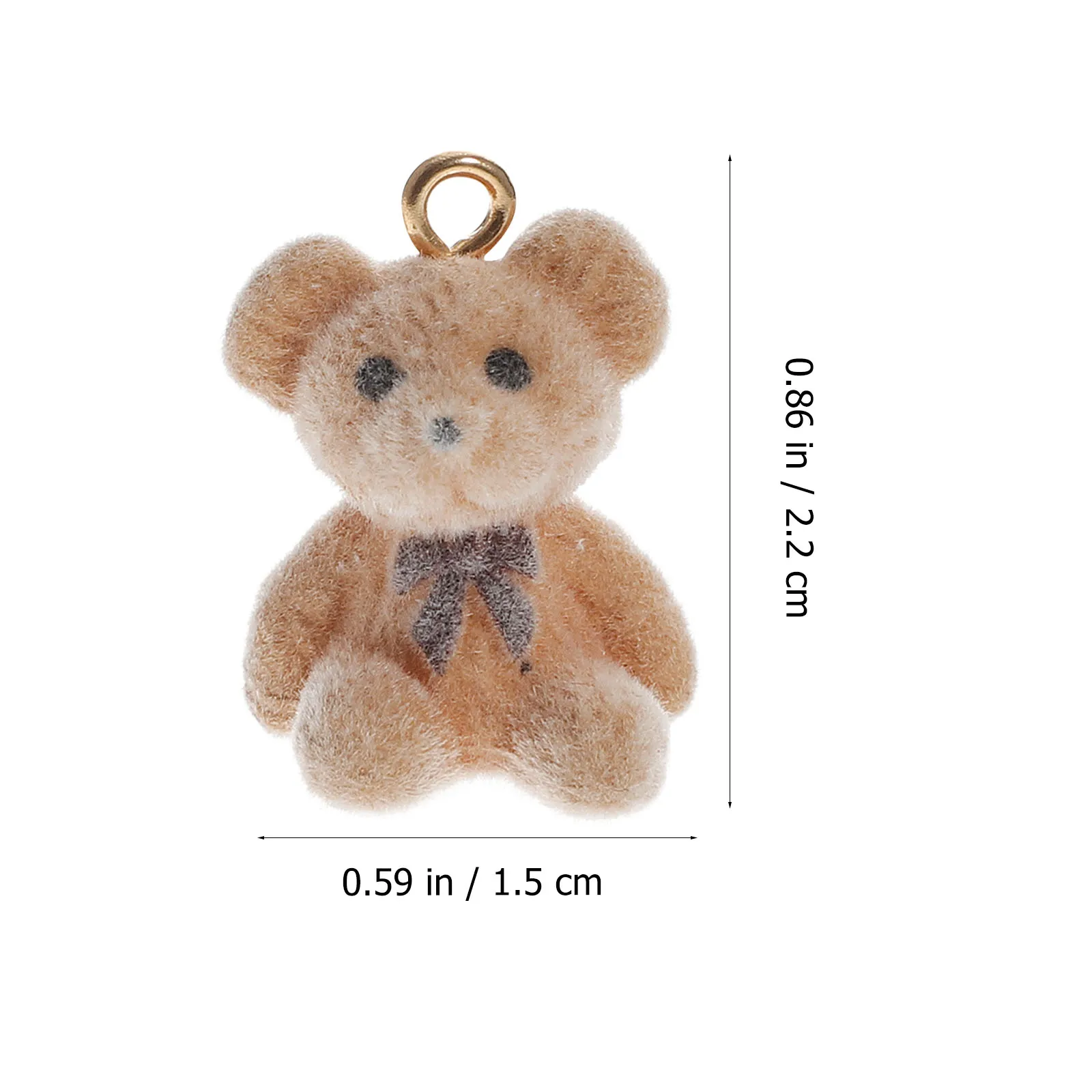 

10pcs Cartoon Bear Charms Diy Jewelry Making Accessories Resin Hanging Decor Bracelet Necklace Earrings Pendants s Friendly
