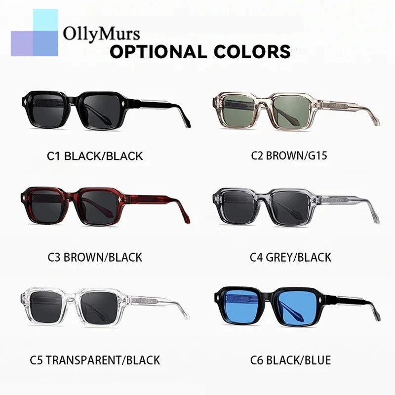 OLLYMURS UV400 النظارات الشمسية موضة الرجال النظارات الشمسية نظارة رجالي نظارات نسائية نظارات شمسية فاخرة السيدات العدسات رجل