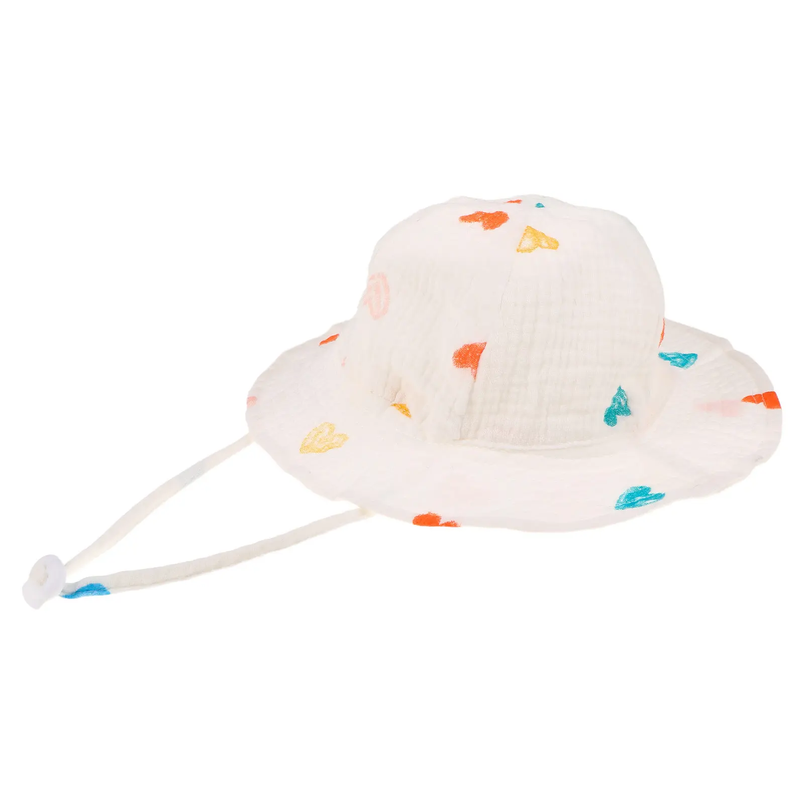 Hat Cotton Infant Breathable Bucket Cap Soft Wide Brim Newborn Toddler Outdoor Sun Protection Infant Cap