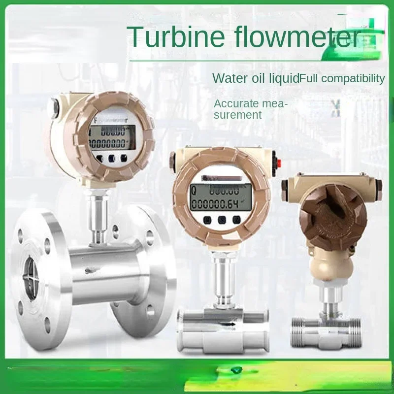 Smart Liquid Turbine Flowmeter Water Sensor