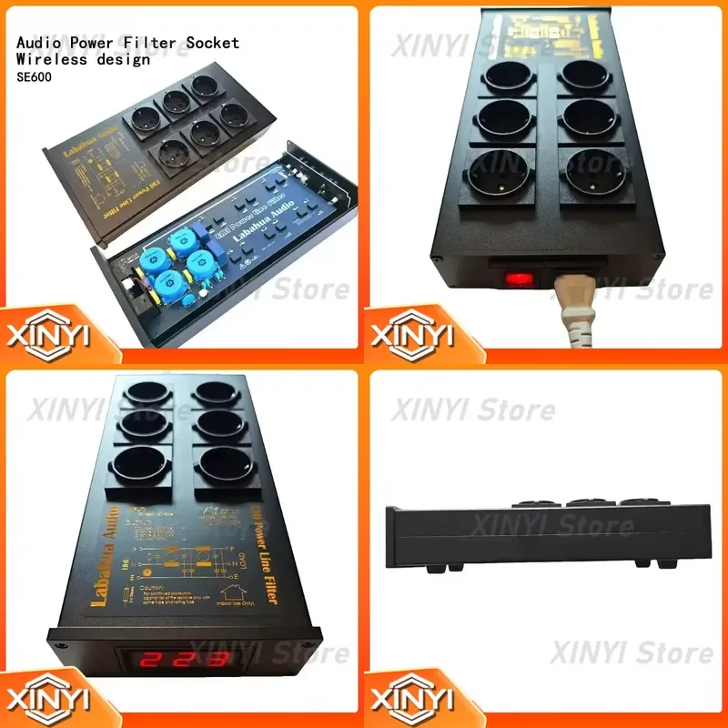 HIFI Audio Power Filter Socket for Lightning Protection Anti-interference Noise Reduction Wireless Design