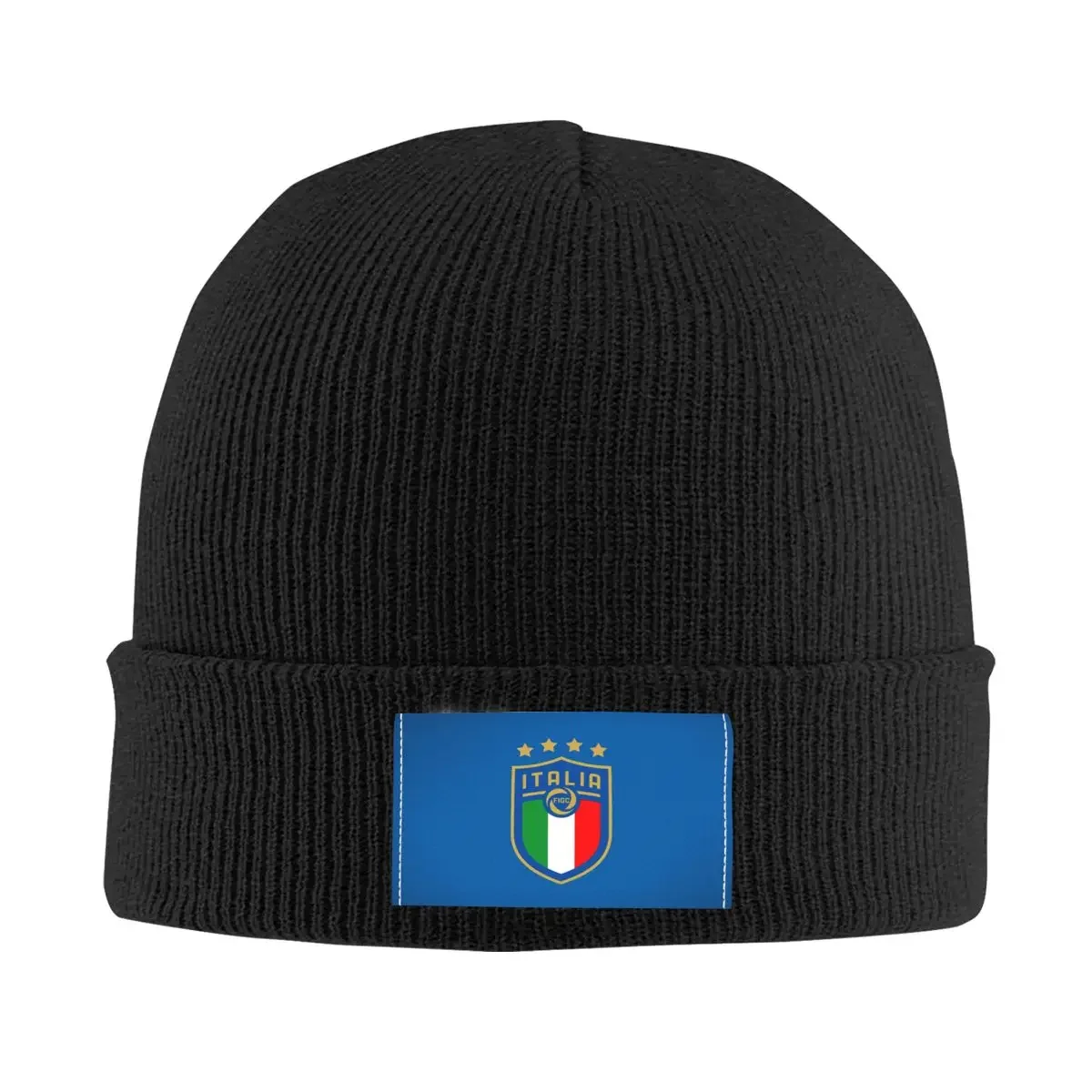 Italia Figc Bonnet Hats Cool Knitted Hat For Women Men Winter Warm Italyan Soccer Football Lover Skullies Beanies Caps