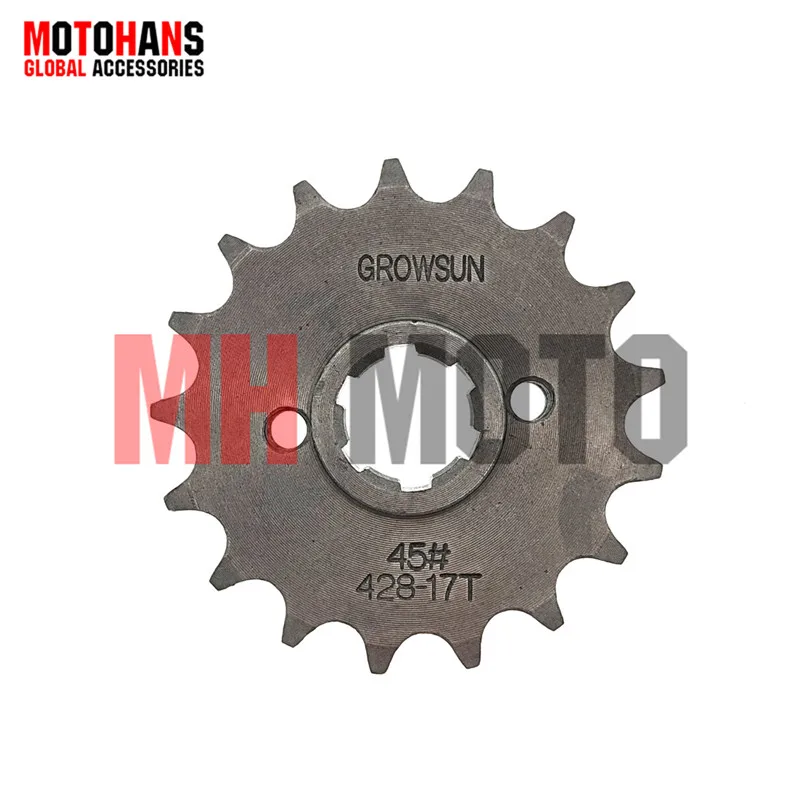 

428-17T 1045 STEEL FRONT SPROCKET MOTORCYCLE PARTS FOR KEEWAY HORSE125 HORSE150 WY125