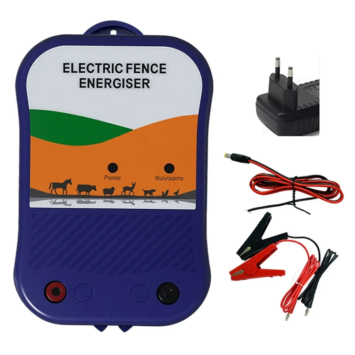 L73A NEW Electric Fence Energiser 12V Charger Electric Fence Livestock Protection for Sheep, Horses, Goats, Pets A EU Plug