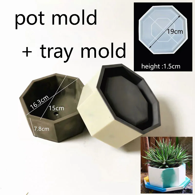 Grand Moule Silicone Carré 15,2 Cm Pour Pot De Fleurs En Béton – DIY Plantes Grasses & Succulentes