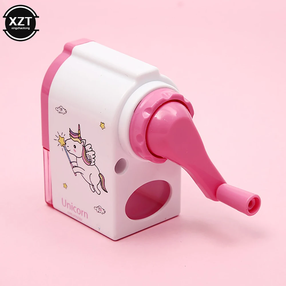 Pencil Knife Tools Cute Dolphin Rotary Pencil Sharpener Long Lasting Blade School Stationery Hand Crank Sharpeners for Childen