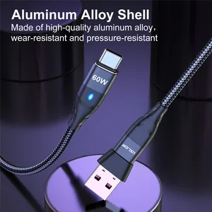 USLI-Magnetic Super Fast Lading, Typ C für Micro-USB-Kabel, USB C für USB, QC 3.0, 60W Hauptverkaufsmagnetladekabel - №8