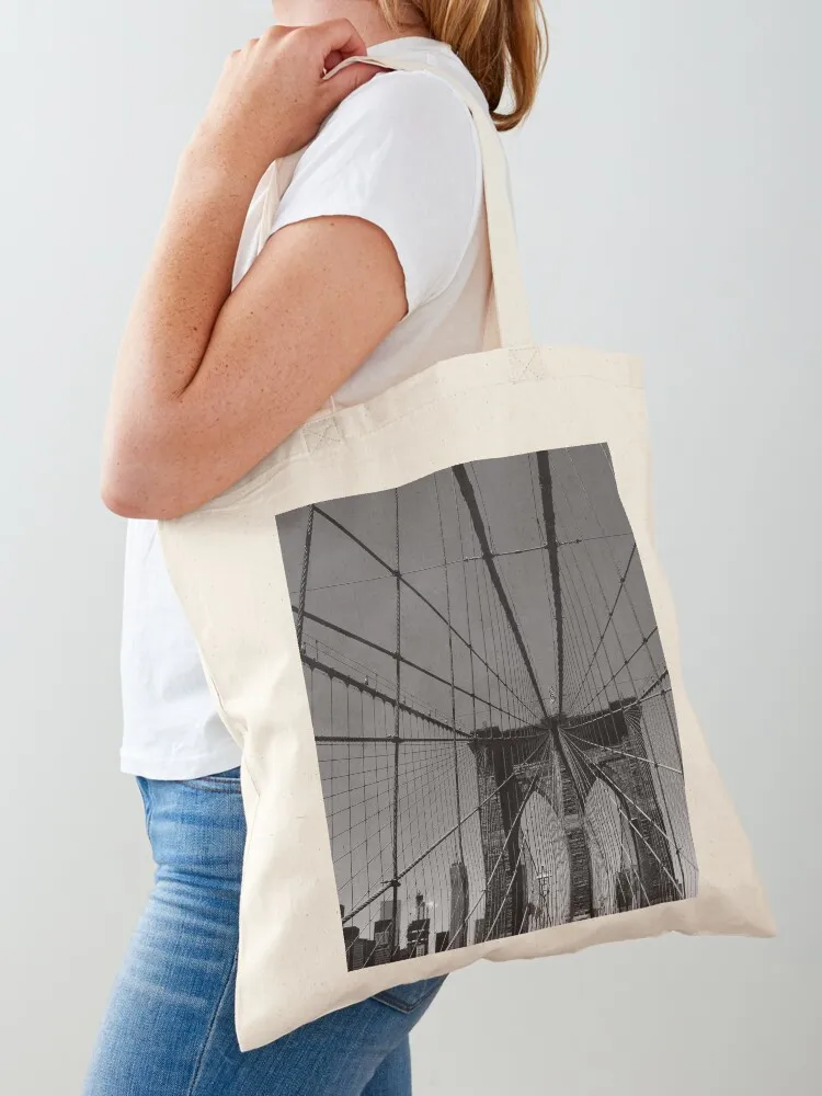 Spider web in New York Tote Bag shoping bag eco pack tote bags aesthetic Canvas bag for women Canvas Tote