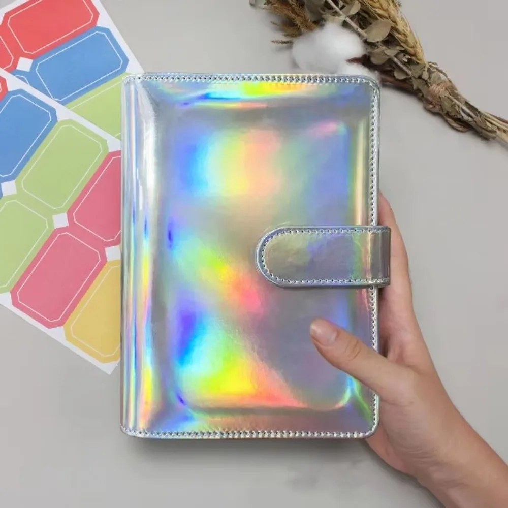 Colorful Envelope Challenge Notebook Cash Budget Loose-leaf Money Saving Binder Multi Pockets PU Leather Budget Binder