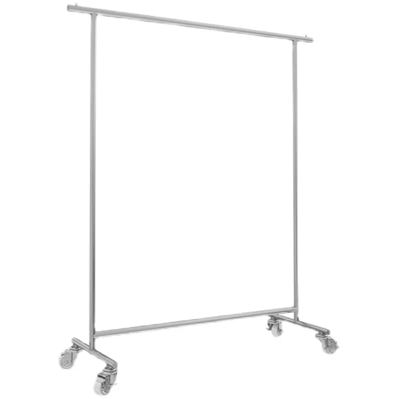 

Clothing store hanger stainless steel silver Nakajima floor-to-ceiling display rack with pulley