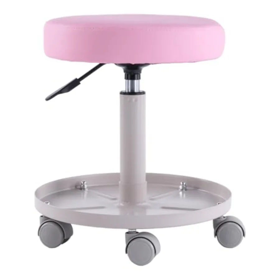 Rolling Salon Stool with Storage Tray