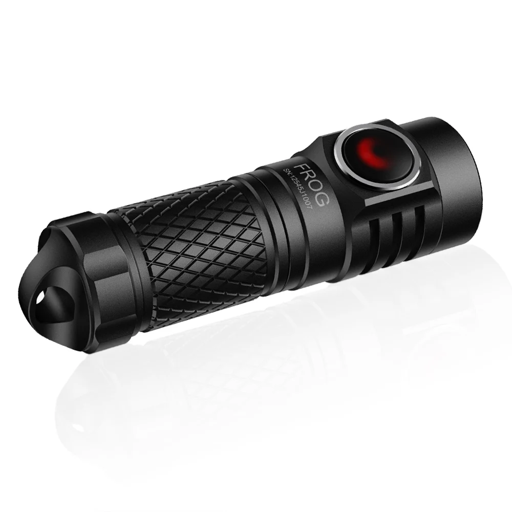 EDC LED Rechargeable Lamp Fishing Flashlight USB C Outdoor Camping Lantern Keychain 10280/10440 Battery High Power Torch Frog