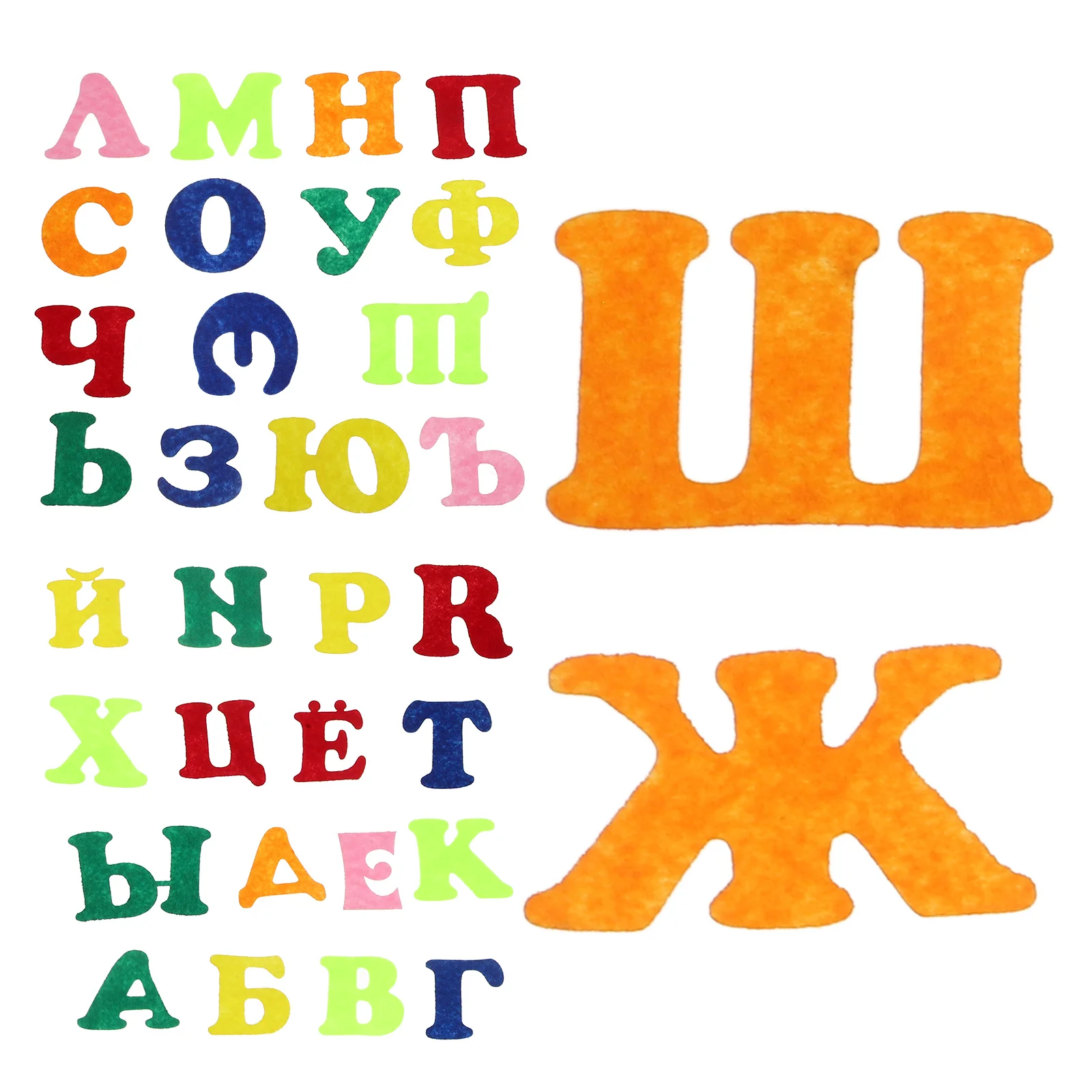 Letter Stickers Uppercase Letters Felt Toddler Refrigerator Magnets Alphabet Non-woven Fabric Preschool for Toddlers