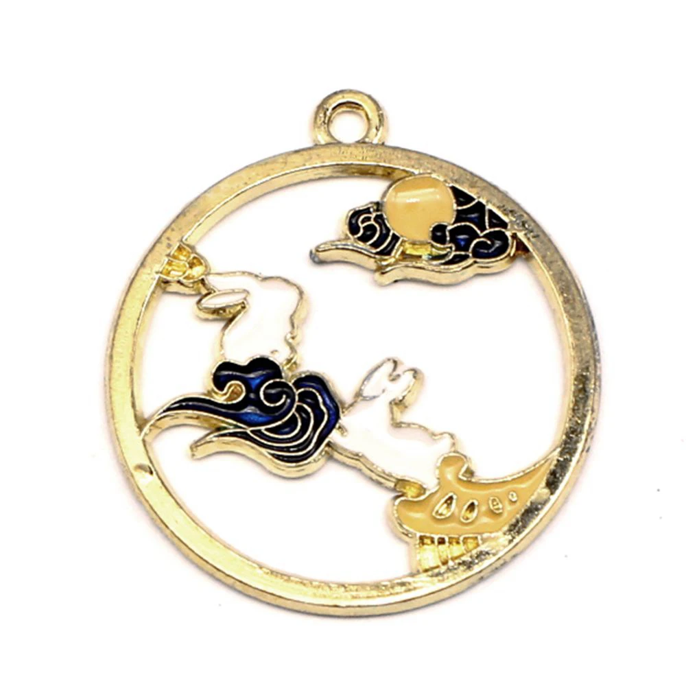 3pcs 27x30mm Flying Crane charms pendant for jewelri children diy jewelry making supplies Enamel