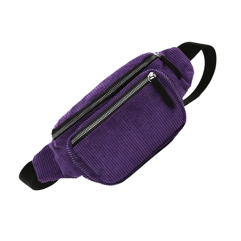 

Brown Hip Bag Brusttaschen Cord Chest Sling Belt With Adjustable Strap Braune Handtasche Damen