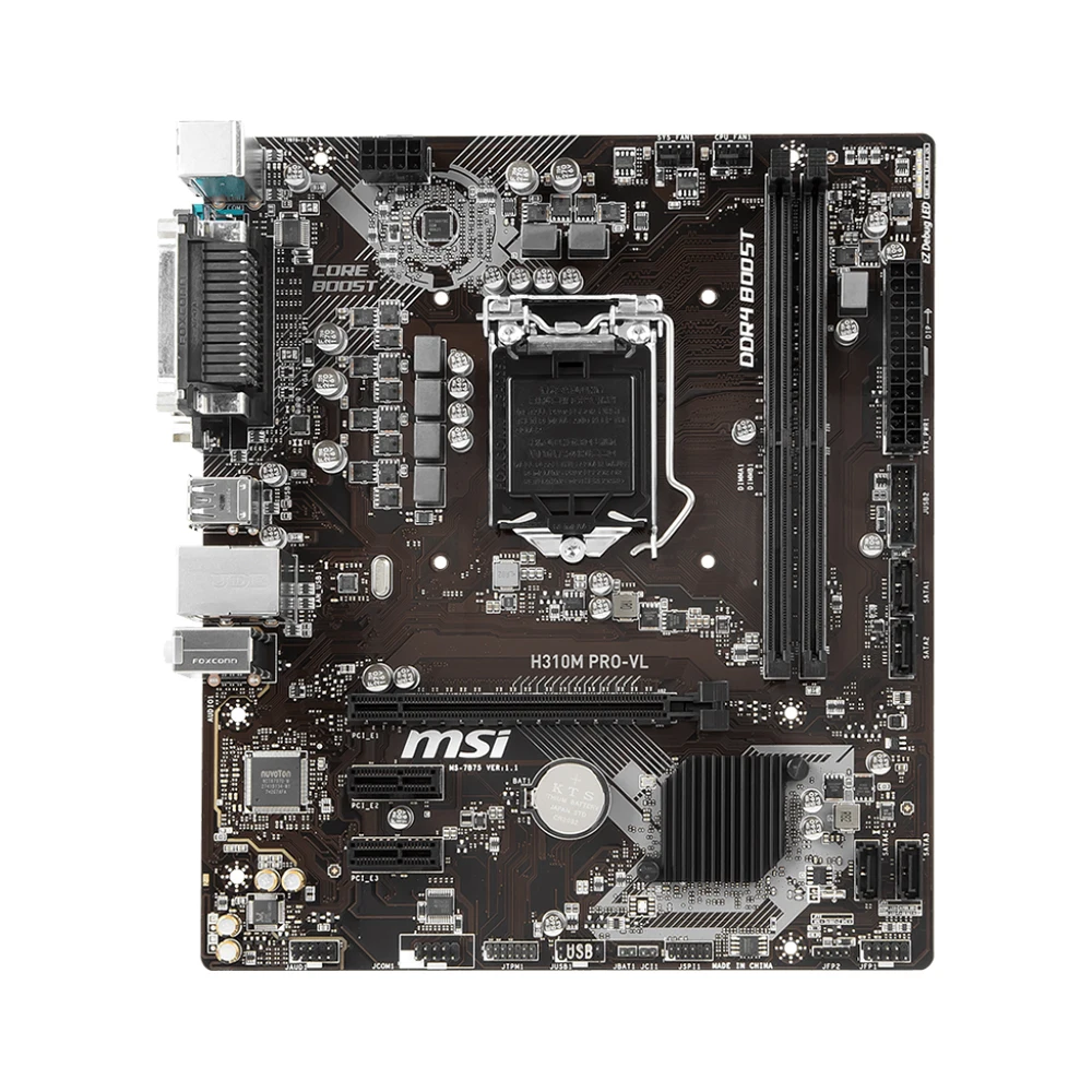 MSI H310M PRO-VL Płyta główna LGA 1151 Obsługa Intel H310 i7-9700KF 9900 9500F 9400F 8300 8500 G4930 8100 procesor DDR4 32 GB m-ATX