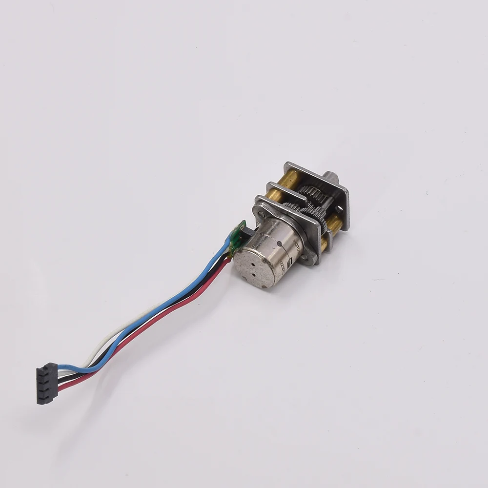Tiny Mini 8mm Precision 2-phase 4-wire D-shaft Reduction Gear Stepping Motor Full Metal Gear Stepper Motor Robot Digital Camera