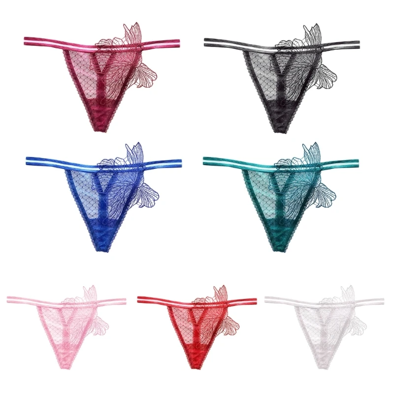 

Lace Thongs for Womens Thong Underwear Embroidery Lace Panties See Through Underwear Thongs Lingeries