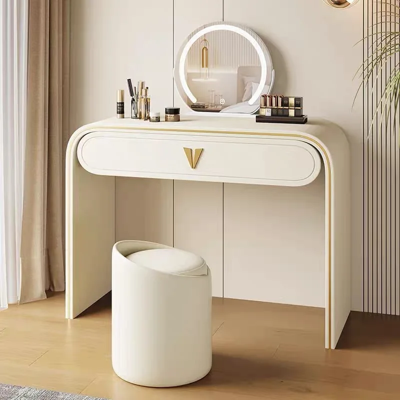 

* Beige for Girls Modern Bedroom Makeup Cabinet Modern White