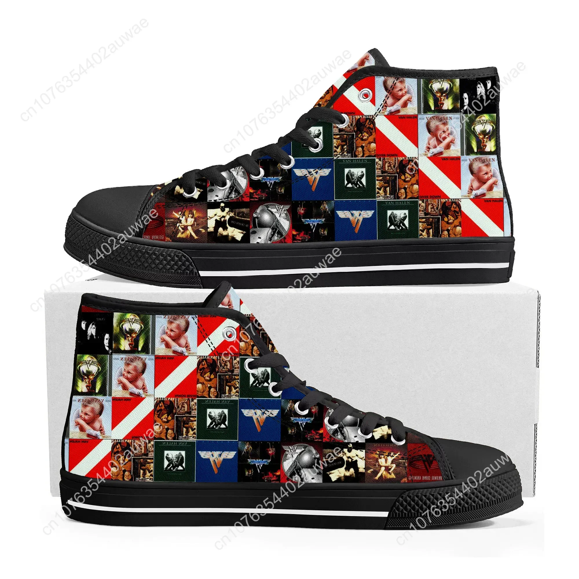 

Van Evh 5150 Stripes Halen High Top Sneakers Men Women Teenager Canvas Sneaker 1984 Casual Custom Couple Shoes High Quality Shoe