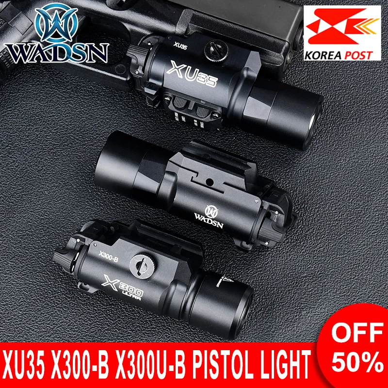 

US WADSN Ultra XU35 X300-B X300U-B Series Flashlight Metal Hanging LED Hunting Scout Light Korea and Brazil Fast shipping