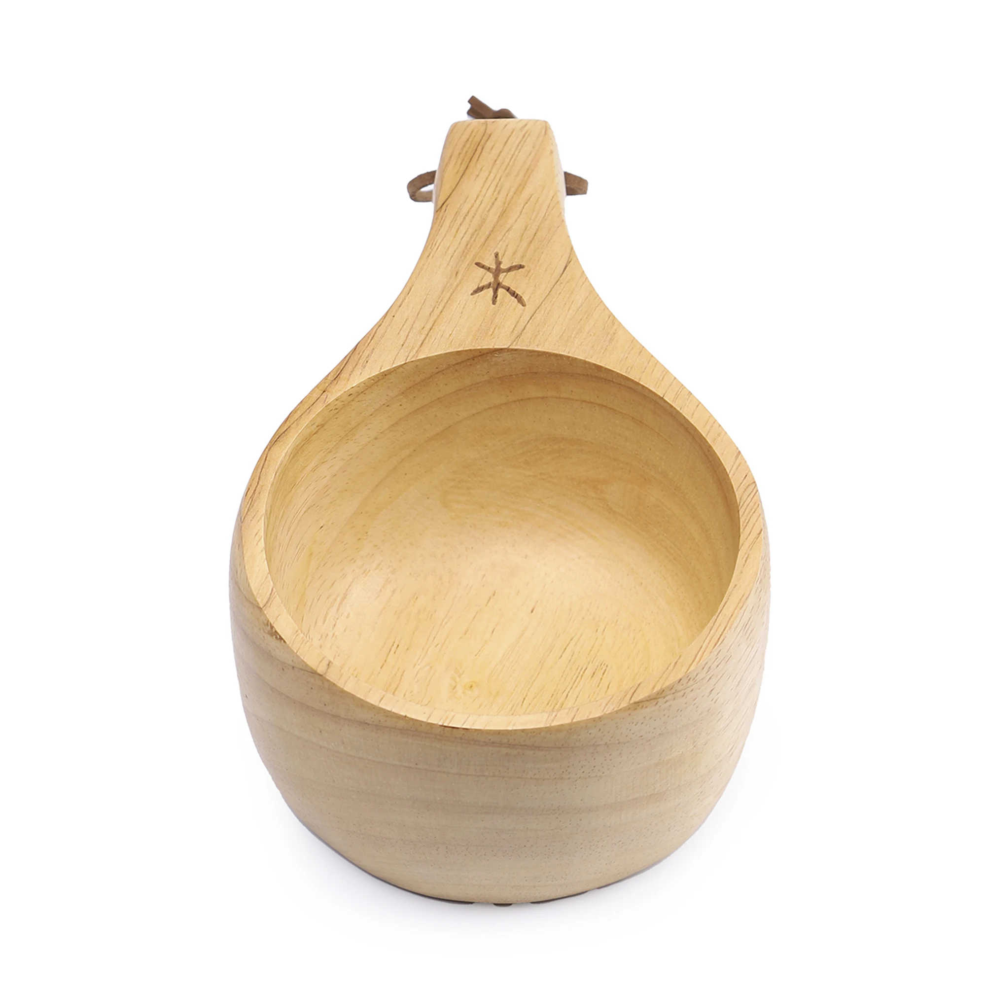 Fire Maple Ancest Bushcraft Wooden Cup Portable Tea Milk Outdoor Drinking Cup with Hole Grips for Camping Rubber Wood Cups 300ML