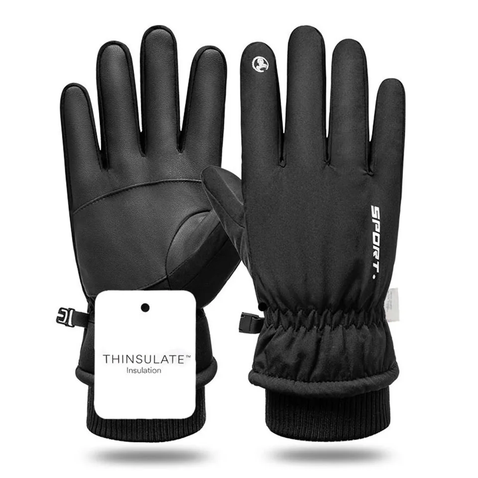GTUBIKE Winter warme handschoenen voor buiten fietsen Skiën Verdikte koudebestendige handschoen Waterdicht touchscreen kampeeruitrusting