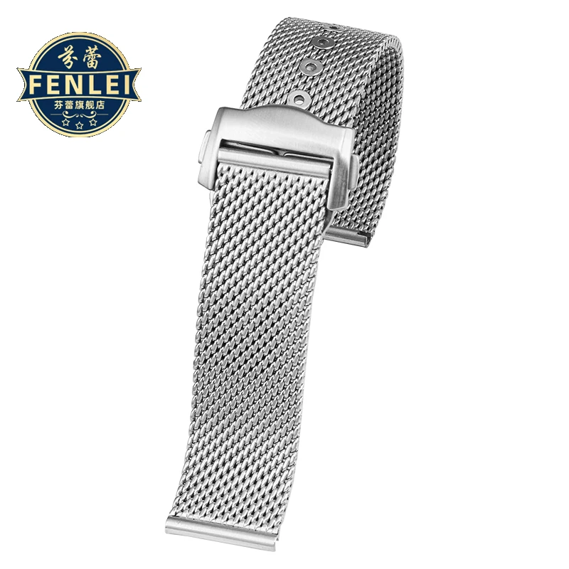 20MM Stainless Steel Strap For Omega 007 HEIMDALLR Seamaster 300 Luxury Shark Milan Mesh Band Bracelet Replacement Accessories