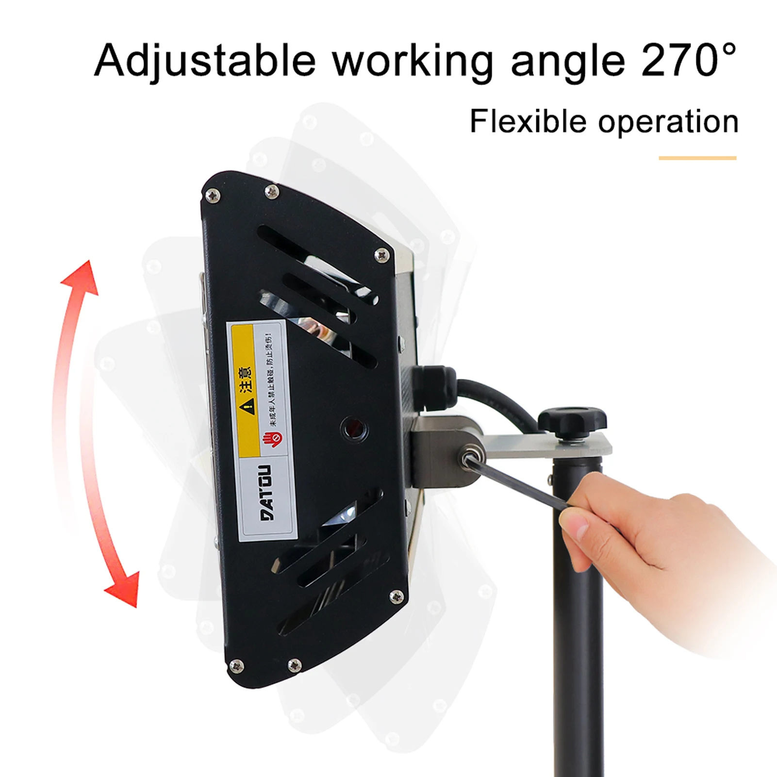 Datouboss Krótkofalowa lampa do pieczenia farby na podczerwień z regulowanym statywem | ZJ-SC-002 Zastosowanie do suszenia lakieru do napraw karoserii samochodów 2000W