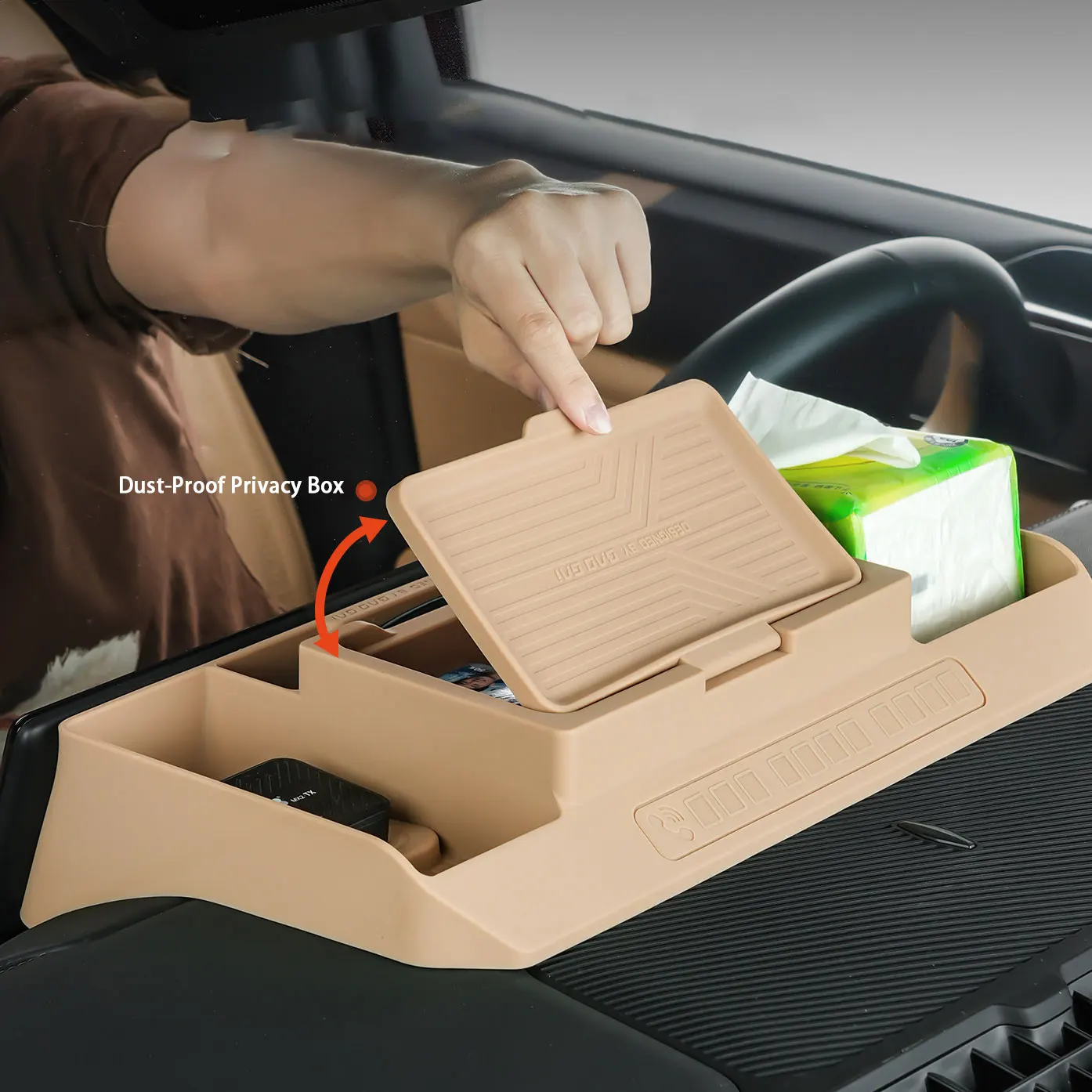 For BYD Leopard 8 2024 2025 2026 Car Central Control Instrument Panel Storage Box Behind Screen Interior Accessories