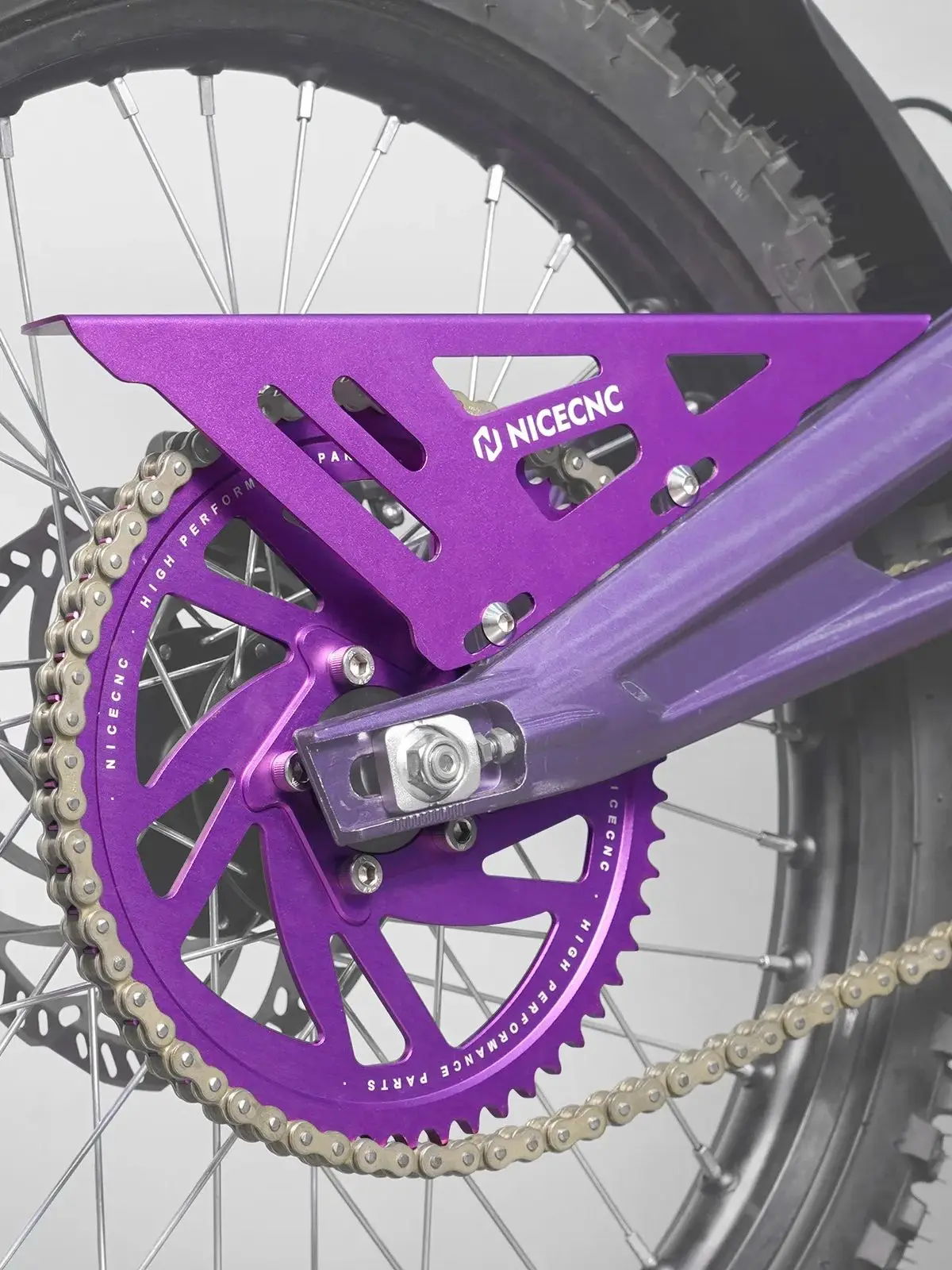 AliExpress NICECNC For Surron Electric Bike 58T Rear Sprocket Chain Guard Cover Protector Kit For 2025 2024 2023 Sur-Ron Surron Light Bee X S L1E