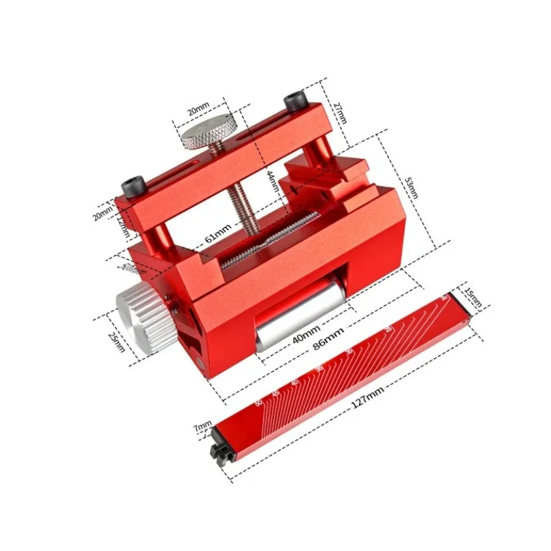 Manual Knife Sharpener Metal Sharpener Abrasive Tools Sharpening Jig Angle Adjustable Inclined Edges Wood Chisel Fixing Bracket